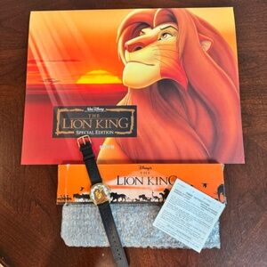 Disney The Lion King Timex Watch and Set of 4 Lithographs